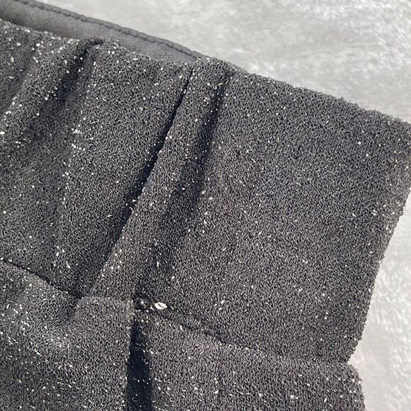 Liz Claiborne Pants Womens 2X Black Metallic Shimmer Cocktail Party Crepe - Picture 3 of 16